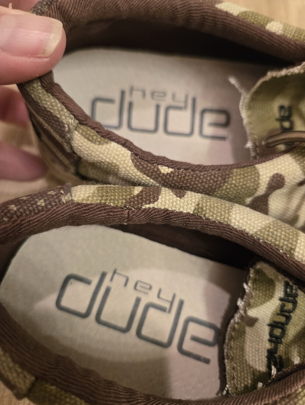Youth Hey Dude Wally Camo Slip-ons, 1Y - Picture 6 of 10